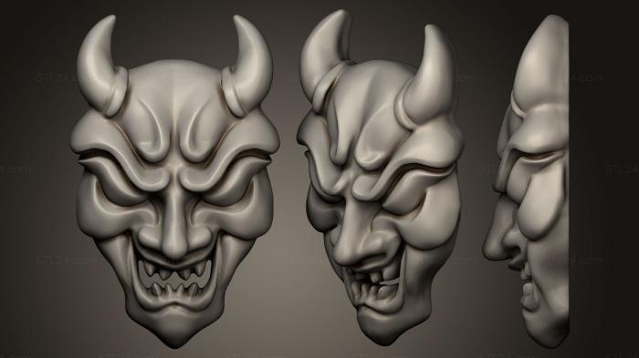 Mask (Oni Mask, MS_0190) 3D models for cnc